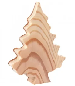 Waldfabrik, photophore en bois et étoile sapin de Noël Sapins En Bois|Sapin En Bois Déco En Ecorce 20 Cm