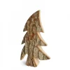 Waldfabrik, photophore en bois et étoile sapin de Noël Sapins En Bois|Sapin En Bois, Forme Penchee, 21 Cm