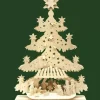 Ratags, décos de Noël lumineuses en bois Crèche De Noël Lumineuse|Sapin Lumineux Led En Bois Avec Crèche De Noël Et Personnages