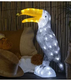 Konstsmide, guirlandes lumineuses de Noël Oiseaux Lumineux Et Animaux Lumineux|Toucan Lumineux 48 Cm En Acrylique, 56 Diodes Blanc Chaud