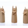 Schalling, crèche moderne Personnages De Crèche De Noël|Trois Anges De Noël En Bois Pour Crèche, 6 Cm