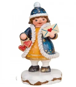 Hubrig, figurines pour enfant Village De Noël Miniature|Village De Noël Miniature, Figurine Ange Lettre Avec Coeur