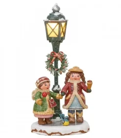 Hubrig, figurines pour enfant Village De Noël Miniature|Village De Noël Miniature, Enfants Sous Reverbere