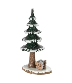 Hubrig, figurines pour enfant Village De Noël Miniature|Village De Noël Miniature, Sapin Et Tas De Bois
