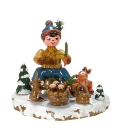 Hubrig, figurines pour enfant Village De Noël Miniature|Village De Noël Miniature, Garcon Et Petits Animaux