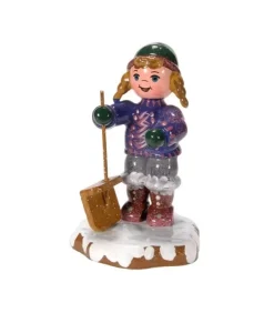 Hubrig, figurines pour enfant Village De Noël Miniature|Village De Noël Miniature, Fillette Et Pelle À Neige