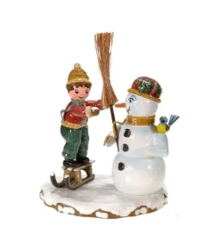 Hubrig, figurines pour enfant Village De Noël Miniature|Village De Noël Miniature, Et Bonhomme De Neige