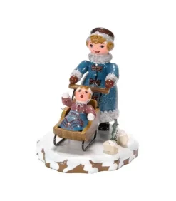 Hubrig, figurines pour enfant Village De Noël Miniature|Village De Noël Miniature, Maman Et Poussette