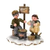 Hubrig, figurines pour enfant Village De Noël Miniature|Village De Noël Miniature, Vendeur De Marrons
