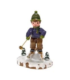Hubrig, figurines pour enfant Village De Noël Miniature|Village De Noël Miniature, Garcon A Ski
