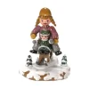 Hubrig, figurines pour enfant Village De Noël Miniature|Village De Noël Miniature, Fillettes Sur La Luge