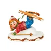 Hubrig, figurines pour enfant Village De Noël Miniature|Village De Noël Miniature, Fillette Chutant A Ski