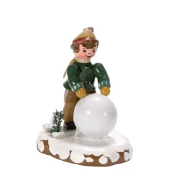 Hubrig, figurines pour enfant Village De Noël Miniature|Village De Noël Miniature, Garcon Et Boule De Neige