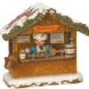 Hubrig, figurines pour enfant Village De Noël Miniature|Village Noël Miniature, Chalet Marche De Noël Vendeur De Saucisses
