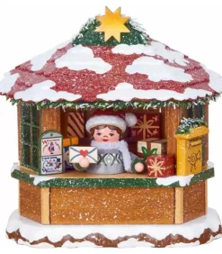 Hubrig, figurines pour enfant Village De Noël Miniature|Village Noël Miniature, Chalet Marche De Noël La Poste