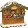 Hubrig, figurines pour enfant Village De Noël Miniature|Village Noël Miniature, Chalet Marche De Noël Vendeur De Gateaux