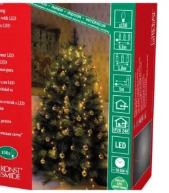 Konstsmide, guirlandes lumineuses de Noël Guirlandes Lumineuses Sapin|Voile Guirlande Pour Sapin De Noël, 150 Diodes Led